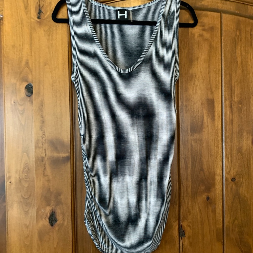 H by Bordeaux Black/White Stripe XS Dress